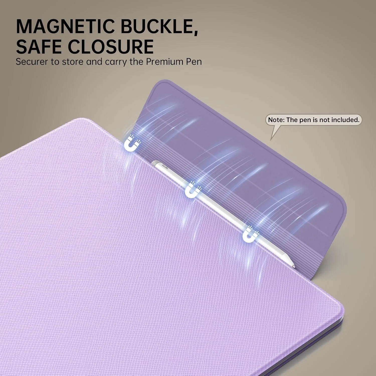MoKo Magnetic Case for 11" Kindle Scribe 3rd & Colorsoft 1st, Taro Purple