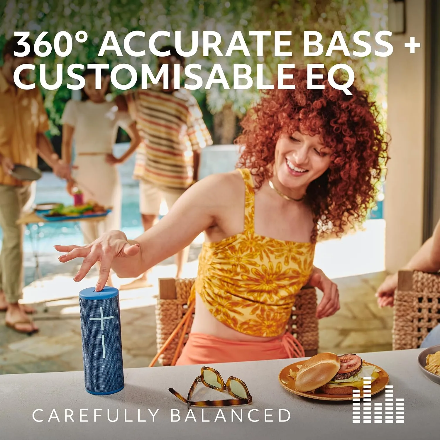 Ultimate Ears Boom 4 Portable Bluetooth Speaker, Waterproof - Red