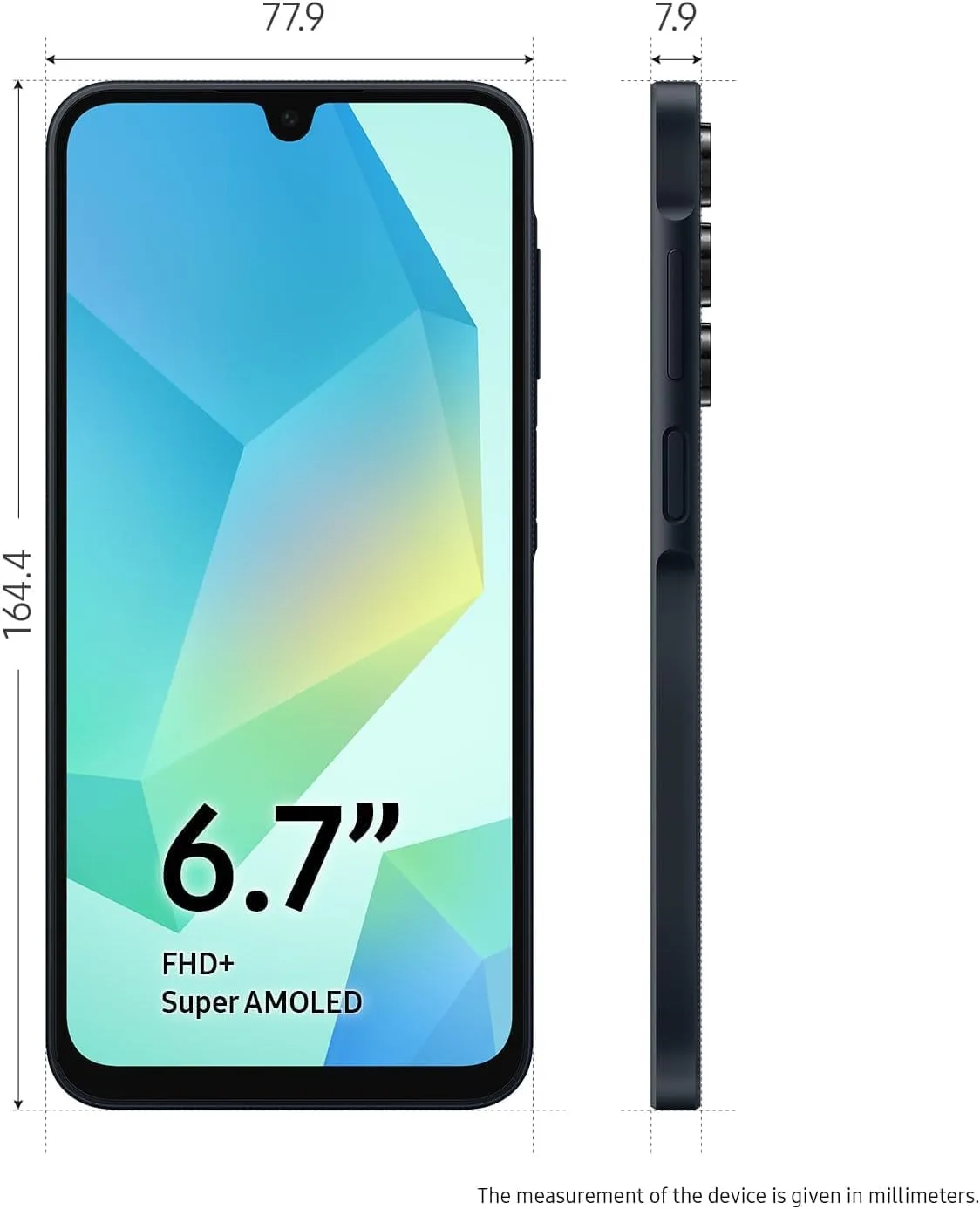 Samsung Galaxy A16 5G, 128GB, Black - Unlocked (Renewed)
