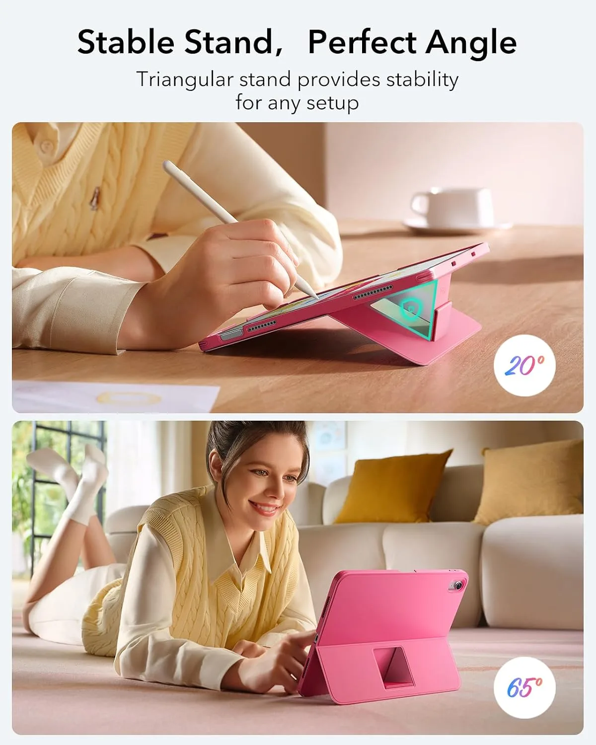 ESR for iPad (A16) 11th/10th Gen Case with Keyboard, Ultra-Light