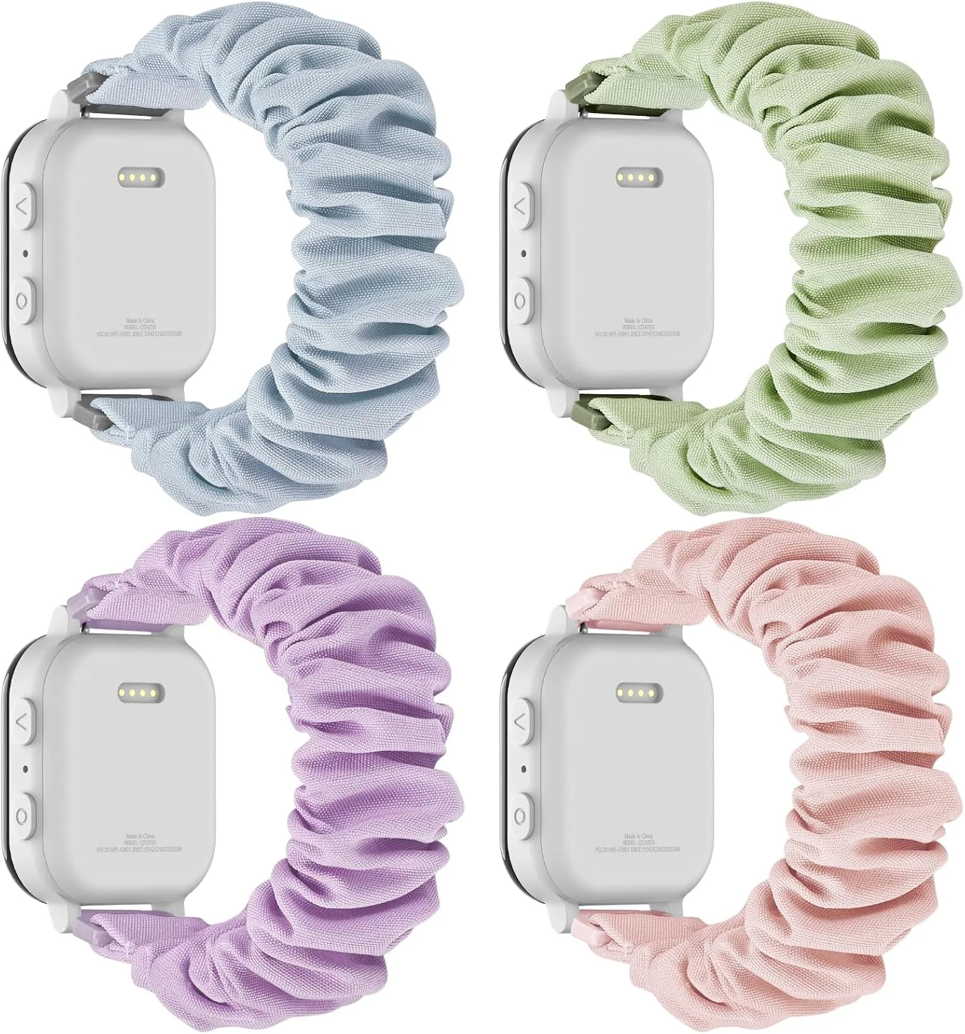 Correas para reloj Butifacion 4 unidades compatibles con Gizmo Watch 3 2 1 y otros, 20mm elásticas tipo scrunchie