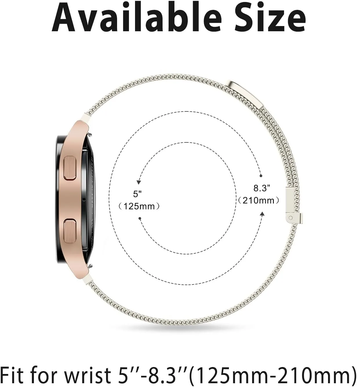 Metal Bands Compatible with IDW13,IDW16,IDW19 Smartwatch Bands, 22mm Stainless Steel Metal Replacement Strap for Fitpolo IDW13/Woneligo W13 Smartwatch Bands,ENOMIR/TOOBUR/MILOUZ/Gydom/Faweio/Veryfit IDW19 Smartwatch Bands