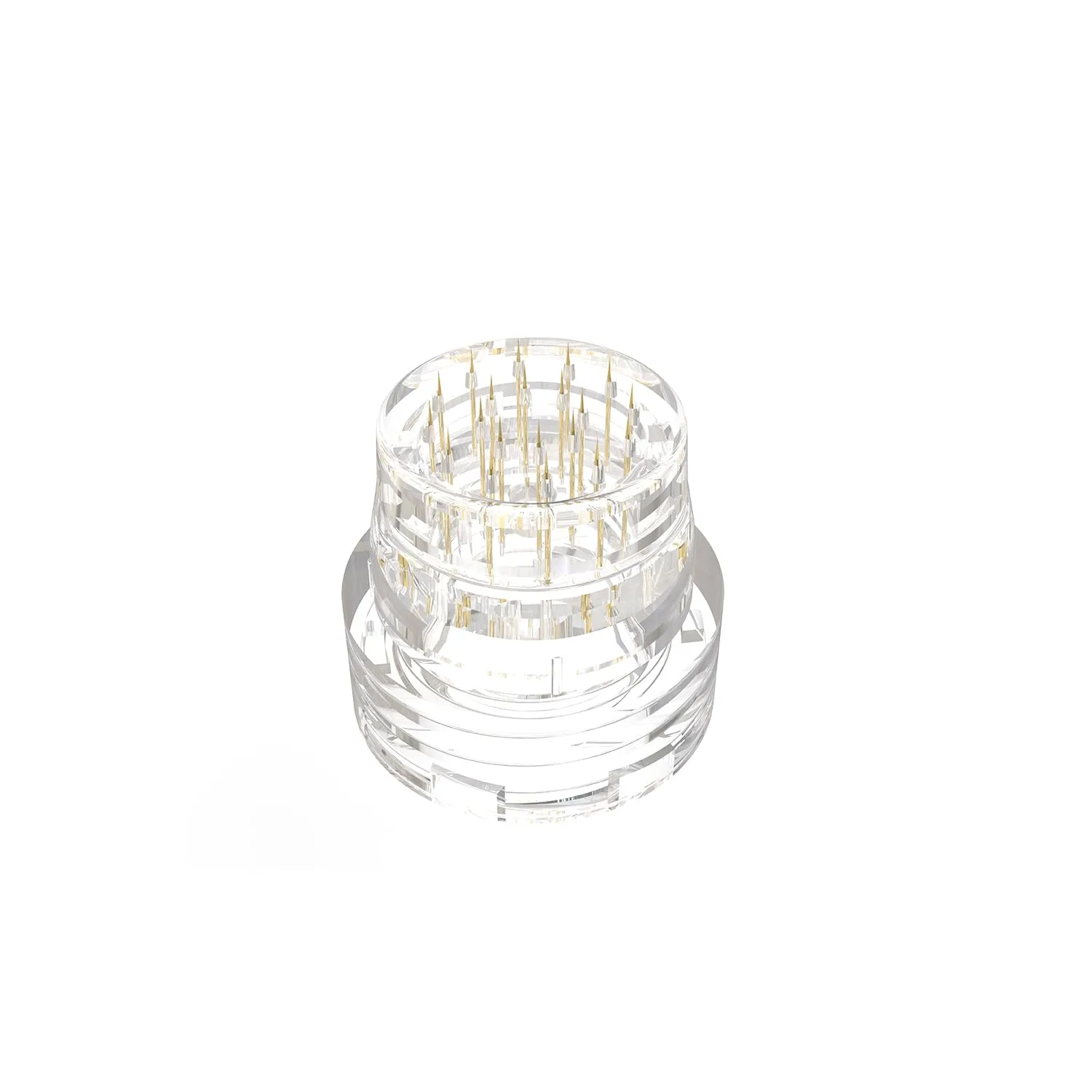 Beauty Replacement Head Microneedle Tip Compatible with Hydra Needle & Micro Infusion System Microneedling Head for Threaded Glass Vial Connection Derma Stamp