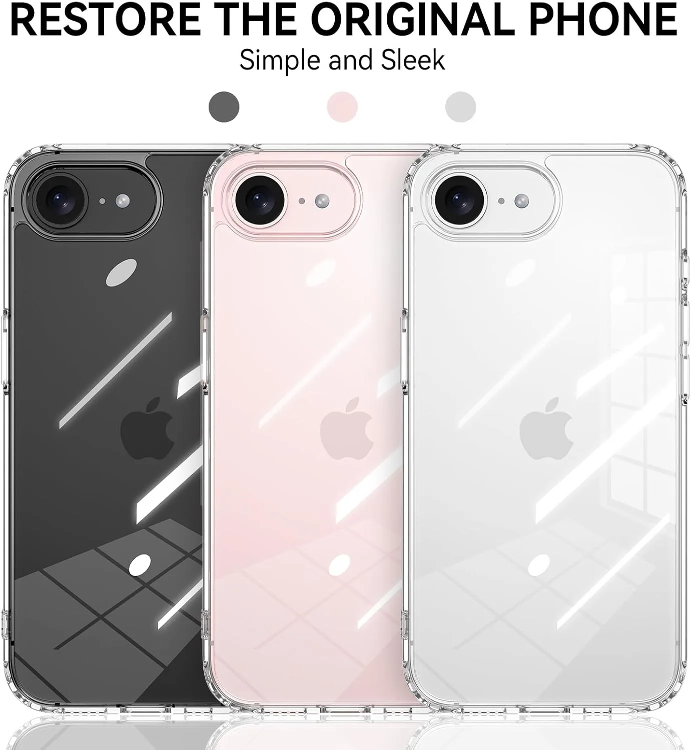 YINLAI for iPhone 17e/16e Case 6.1" Upgraded Anti-Yellowing, Crystal Clear