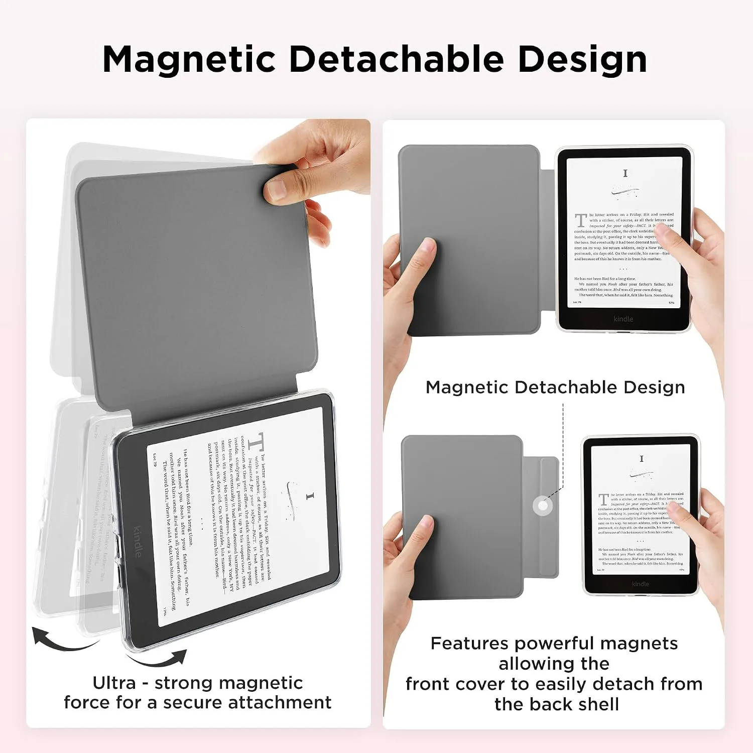 SESENSE Magnetic Case for 7'' Kindle Paperwhite 12th Gen 2024 & Colorsoft