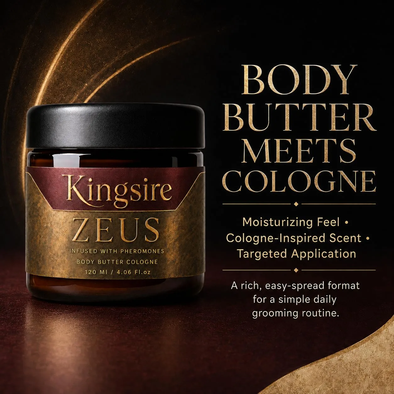 Kingsire Body Butter Cologne for Men, 120ml (2)
