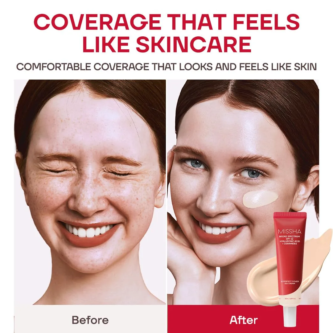 MISSHA M Perfect Cover BB Cream No.13 Bright Beige SPF 42 PA+++ 1.69 oz