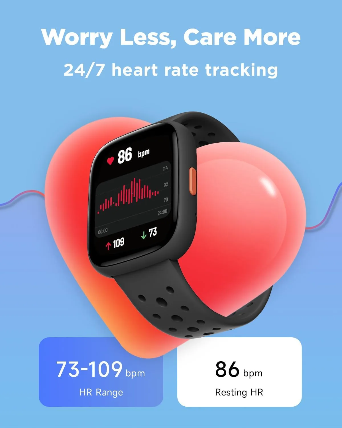 BIGGERFIVE Kids Smart Watch No Phone Needed, 1.8" Fitness Tracker Watch