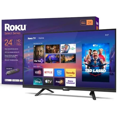 Roku 24-Inch Select Series Smart TV 2026-720p HD TV - RokuTV - 24"