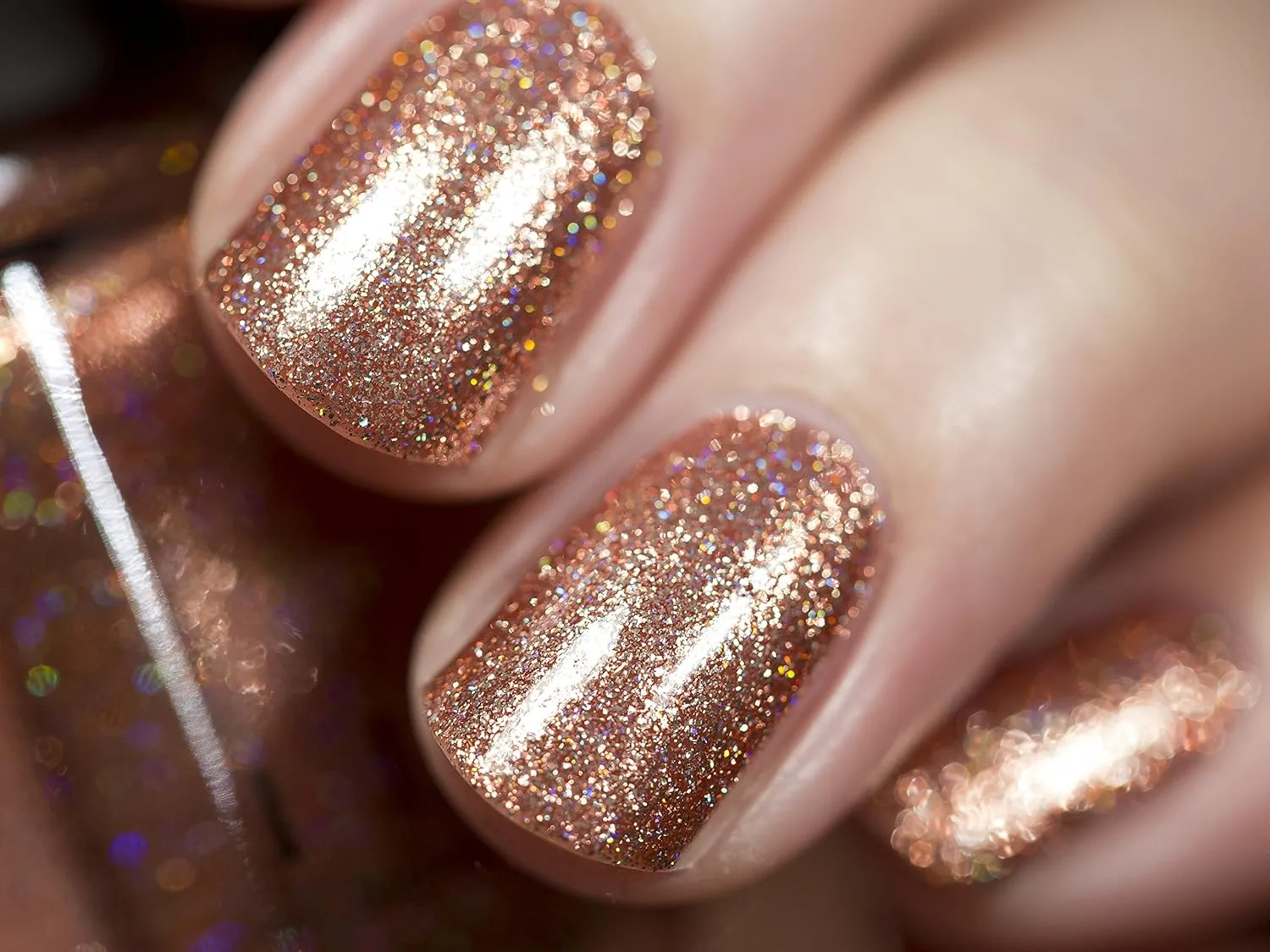 ILNP Copper Top - Copper Holographic Metallic Nail Polish
