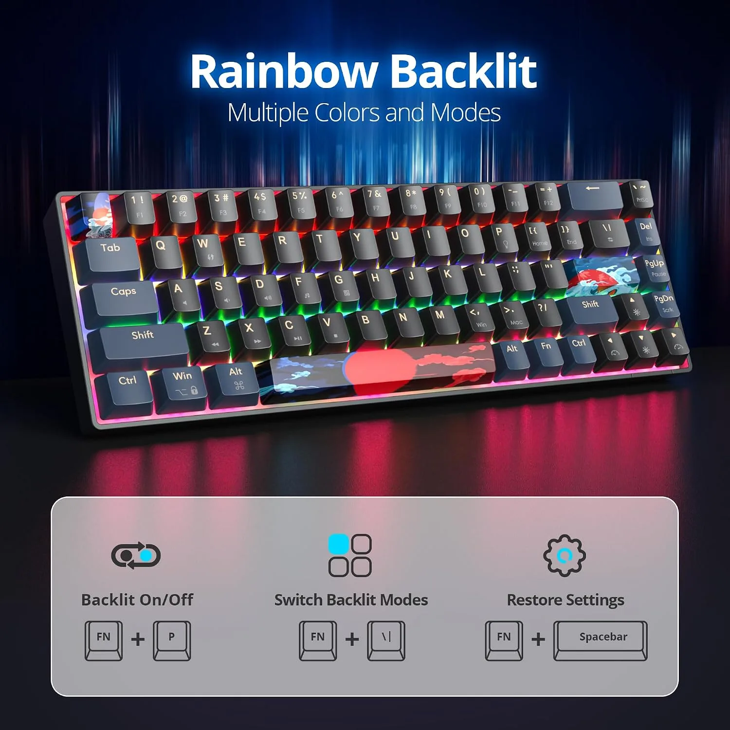 Owpkeenthy 60% Wired Mechanical Keyboard