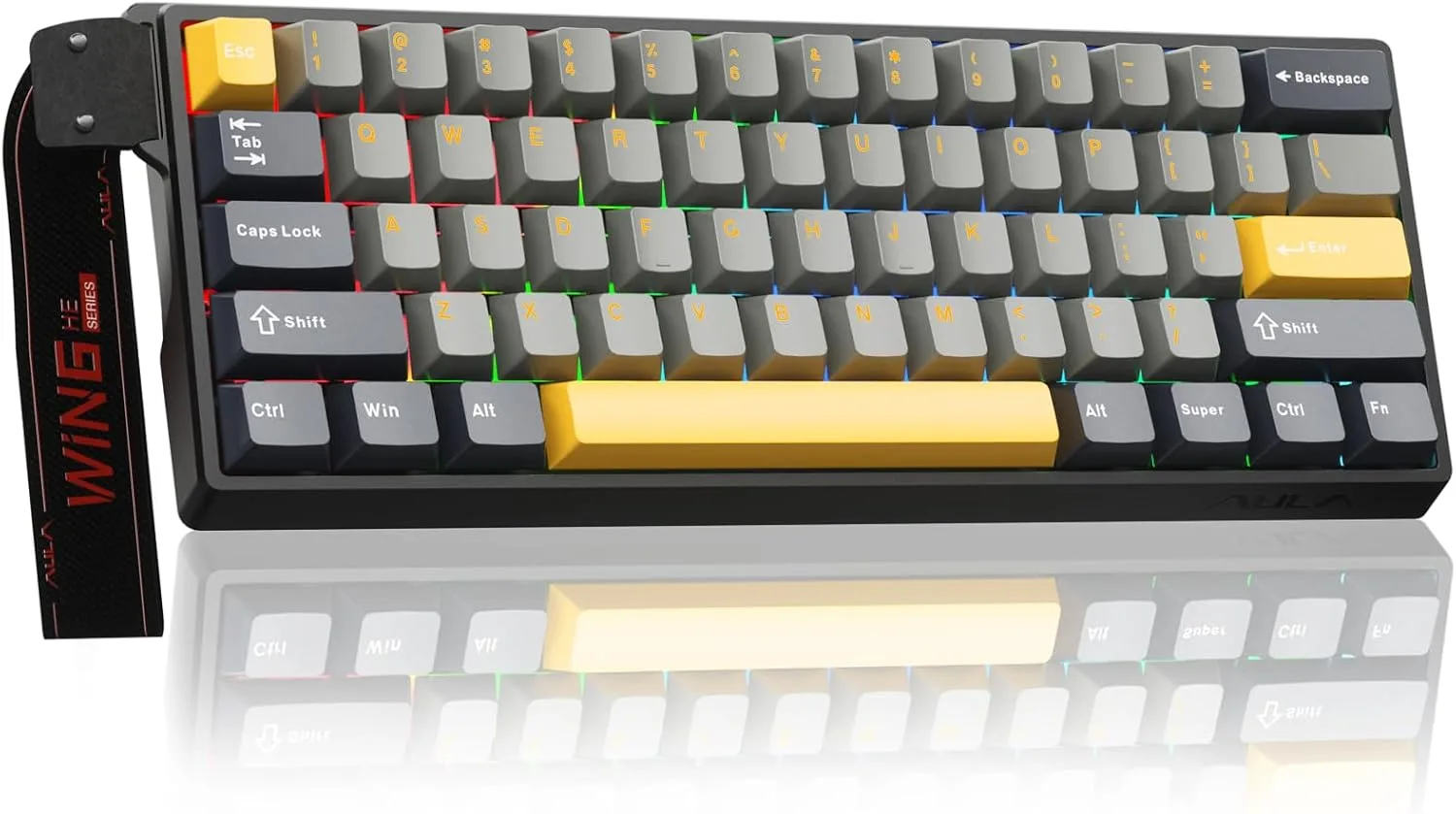 Teclado Gamer Corbobo AULA WIN60 HE MAX 60% Mecánico con Switches Magnéticos Hall Effect