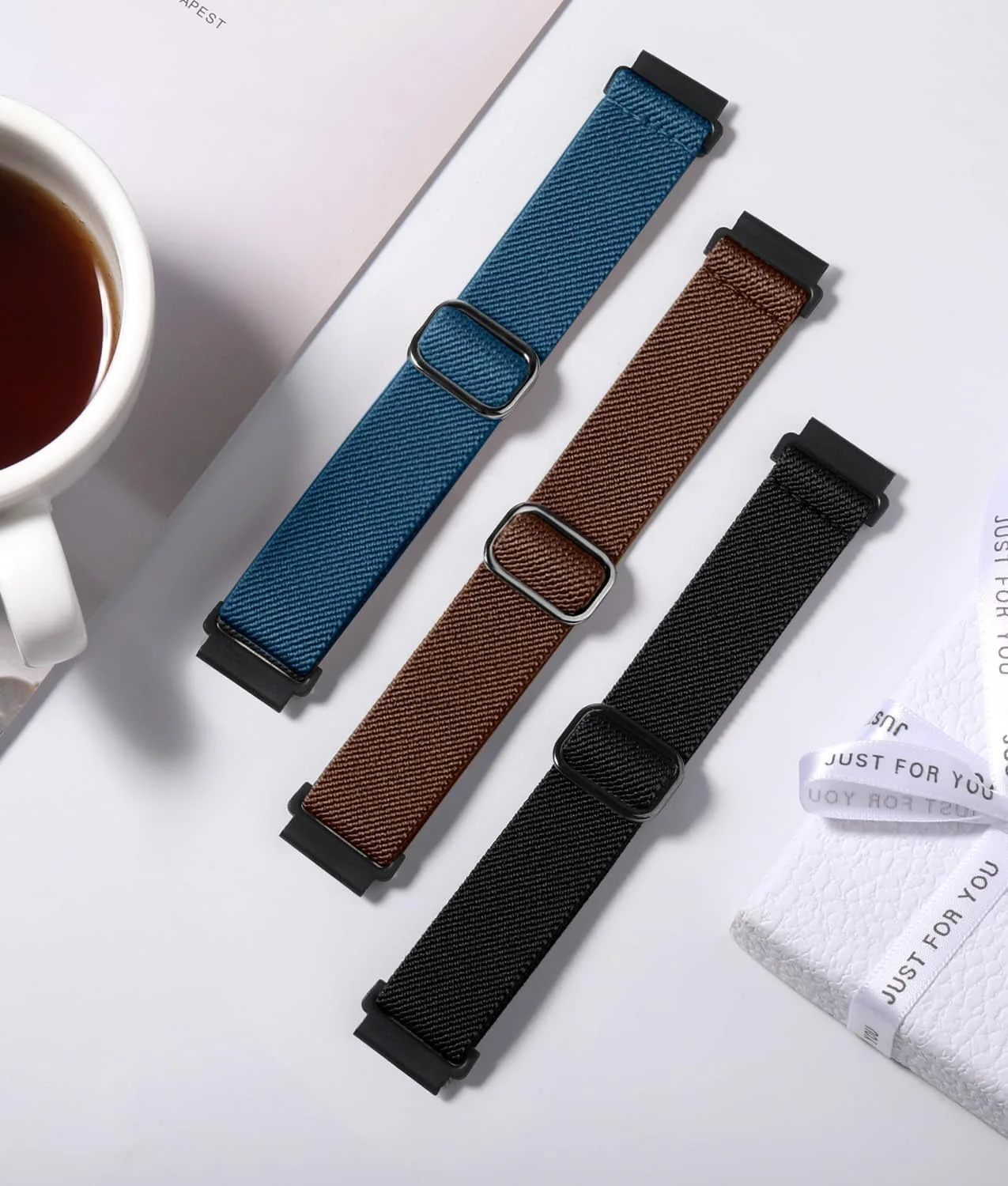 Lerobo Elastic Bands Compatible with Samsung Galaxy Watch 7 6 5 4 40mm 44mm/for Galaxy Watch 6 Classic Band 43mm 47mm/Watch 4 Classic Band 42mm 46mm/5 Pro/Active 2,3 Pack Adjustable Nylon Sport Band
