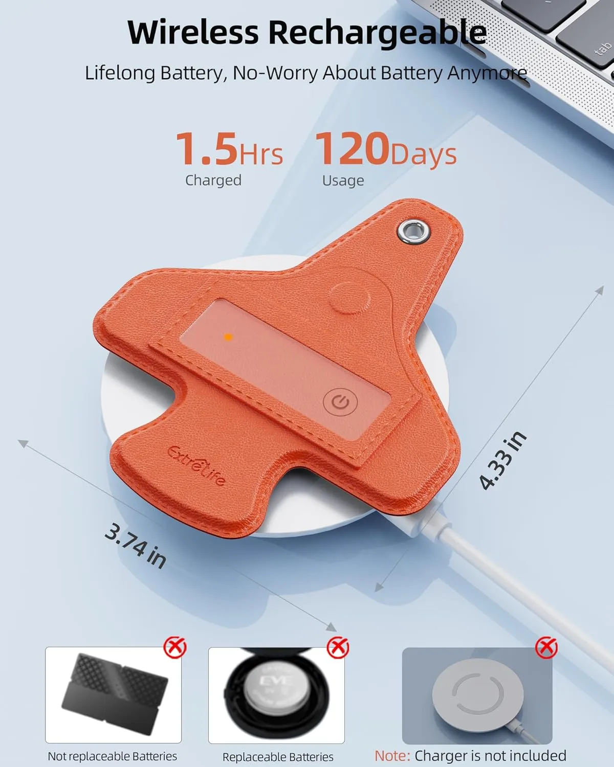 Luggage Tags for Suitcases, Works with Apple Find My