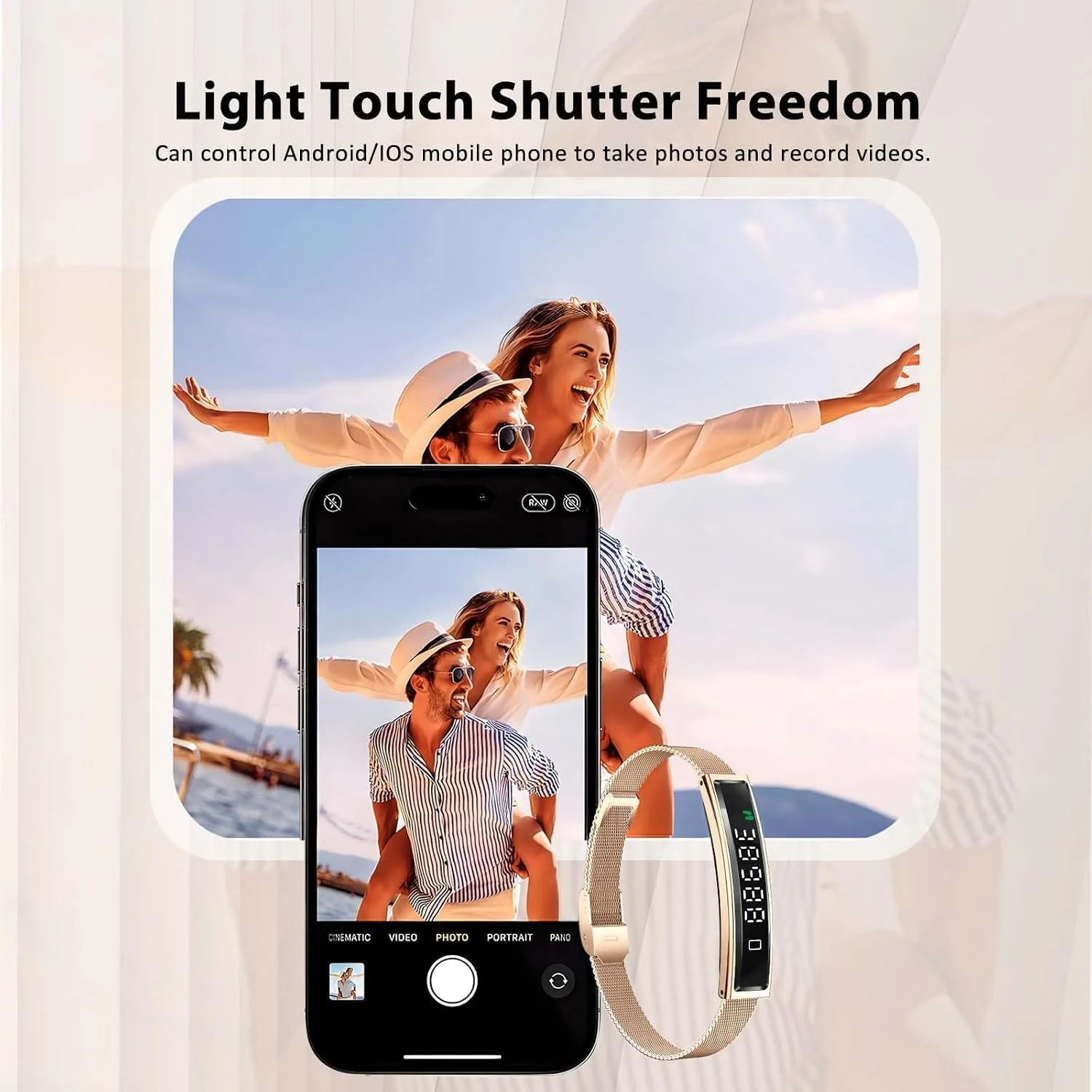 Fitness Health/Calorie Tracker with 2 Bands, Sleep Detection Bracelet