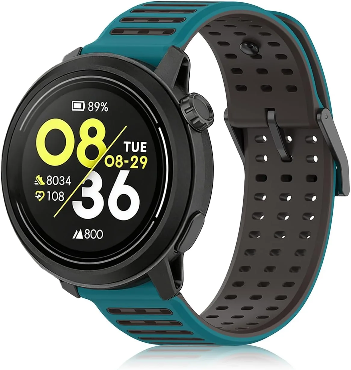 Silicone Replacement Bands Compatible with COROS PACE 3/4/Pro, COROS APEX PRO/2 Pro/APEX 46 MM/4 42MM, Soft & Breathable Smartwatch Straps for Women and Men