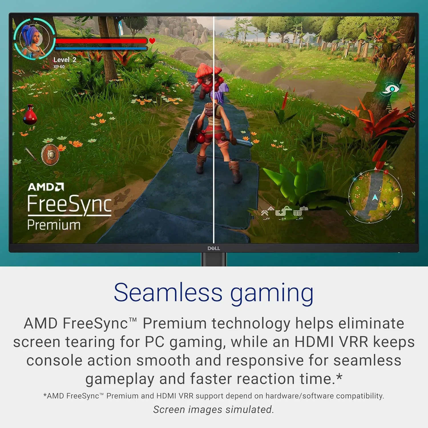 Dell 27 240Hz Gaming Monitor - SE2726HG - 27-inch FHD (1920x1080) Display, in-Plane Switching (IPS) Technology, AMD FreeSync Premium, TÜV 3-Star, 2X HDMI, DisplayPort 1.4, Tilt
