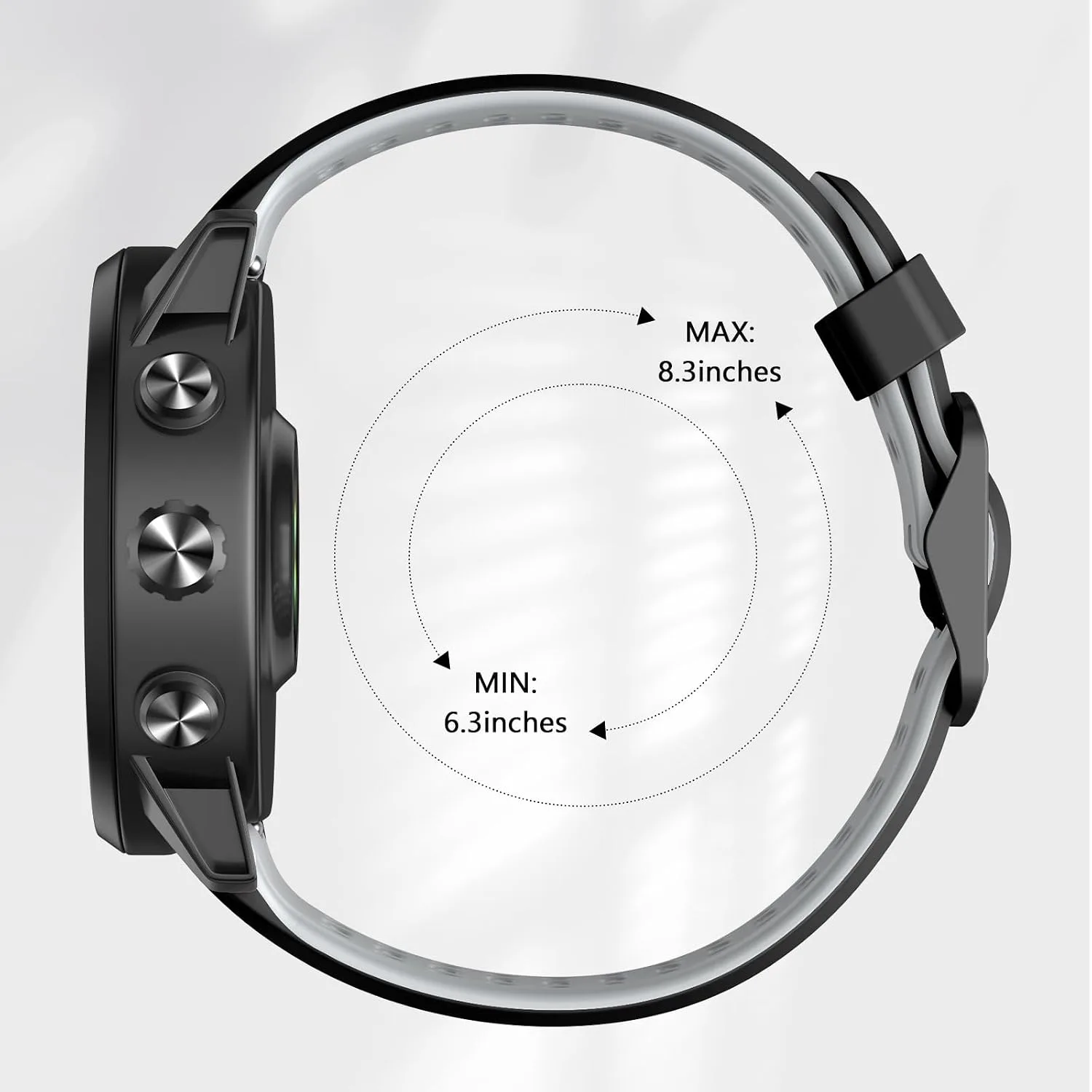 Compatible with Coros Pace 2/Apex 42mm/Apex 2 Watch Bands, 20mm Quick Release Watch Band Sport Silicone Watch Strap Breathable Wristband for Women Men
