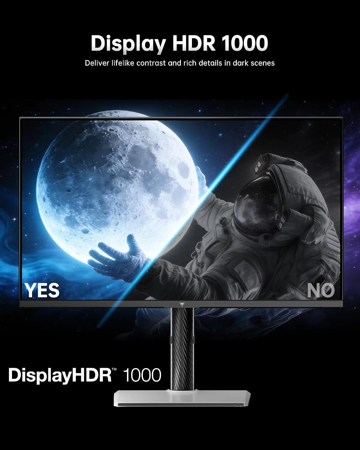 KTC M27T6S 27 Inch Gaming Monitor, 1440P Mini LED Monitor 210Hz, HDR 1000