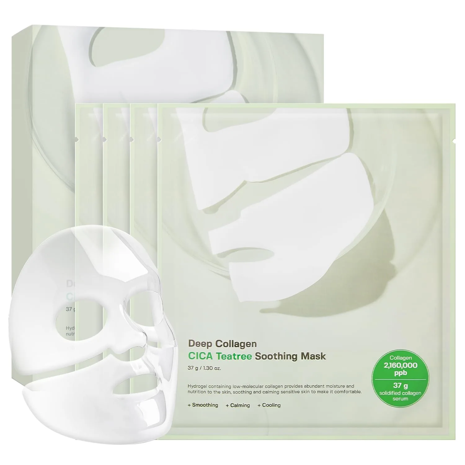 SUNGBOON EDITOR Deep Collagen CICA Tea Tree Overnight Mask, 37g x 4ea