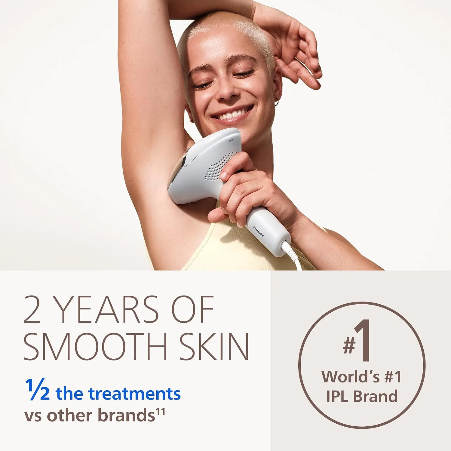 Philips Lumea 9000 IPL Hair Removal Device for Long-Lasting Smooth Skin