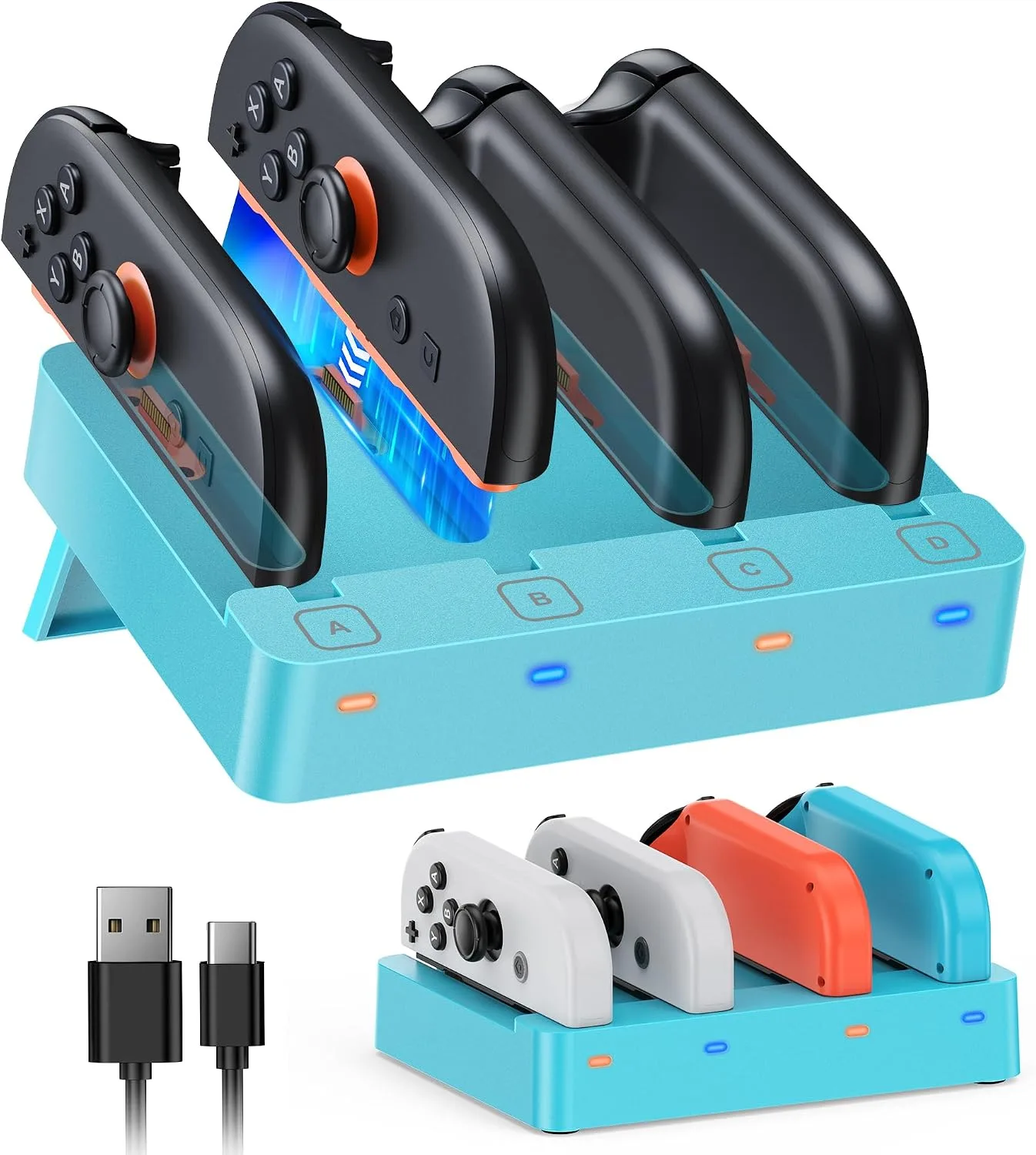 Base cargadora para controles Fyoung Switch 2/1 compatible JoyCon
