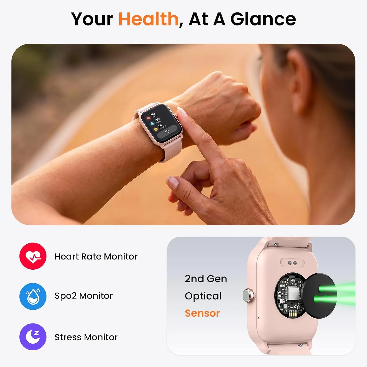 Fitpolo Smart Watch for Women Android & iPhone, Alexa Built-in [1.8" HD Screen] IP68 Waterproof Fitness Watch with Bluetooth Call (Answer/Make), Heart Rate/Sleep/SpO2 Monitor, 105 Sports Trackers