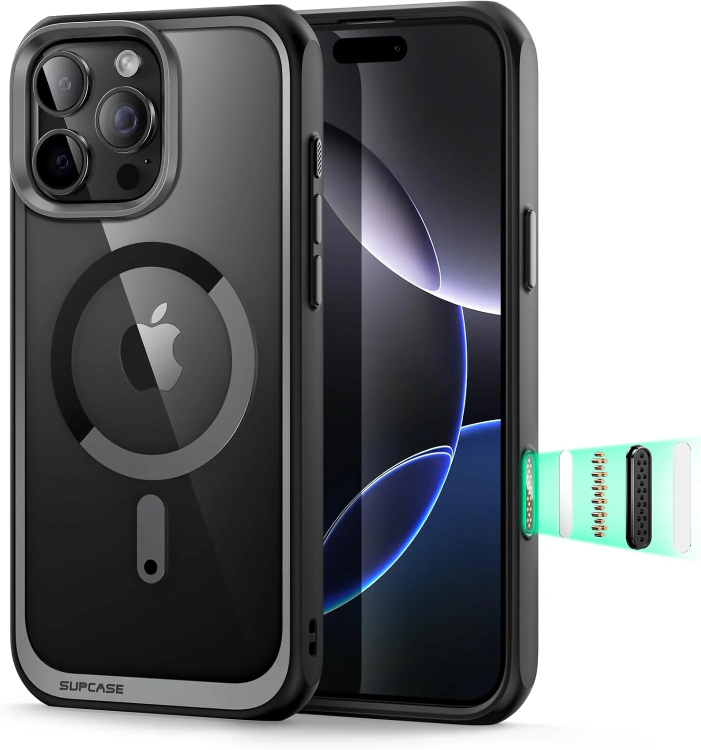 Carcasa Supcase para iPhone 16 Pro Max 6.9 pulg compatible con MagSafe negra