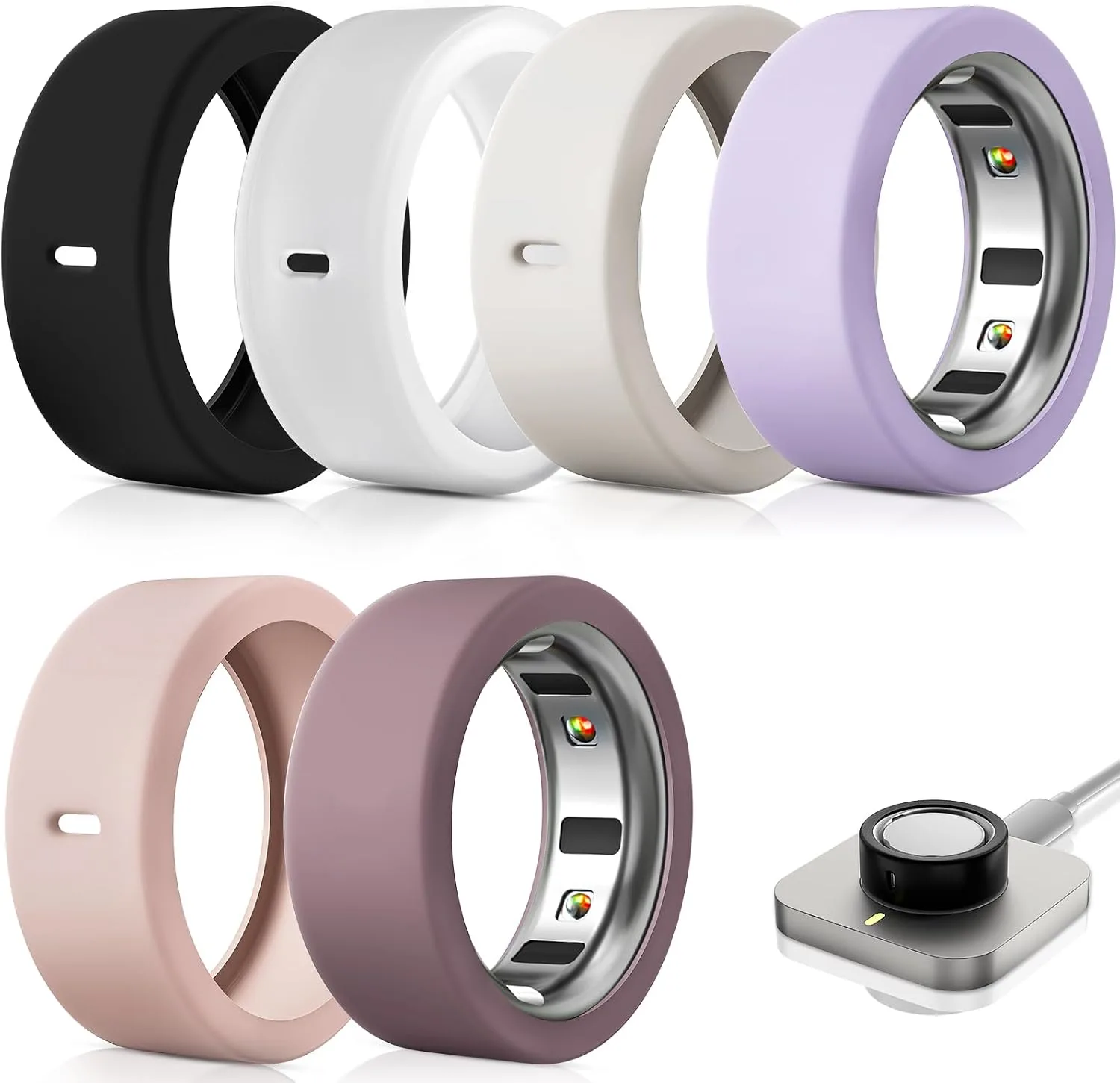 Compatible with Oura Ring Gen 4/4 Ceramic/Gen 3/Ultrahuman Rings Cover