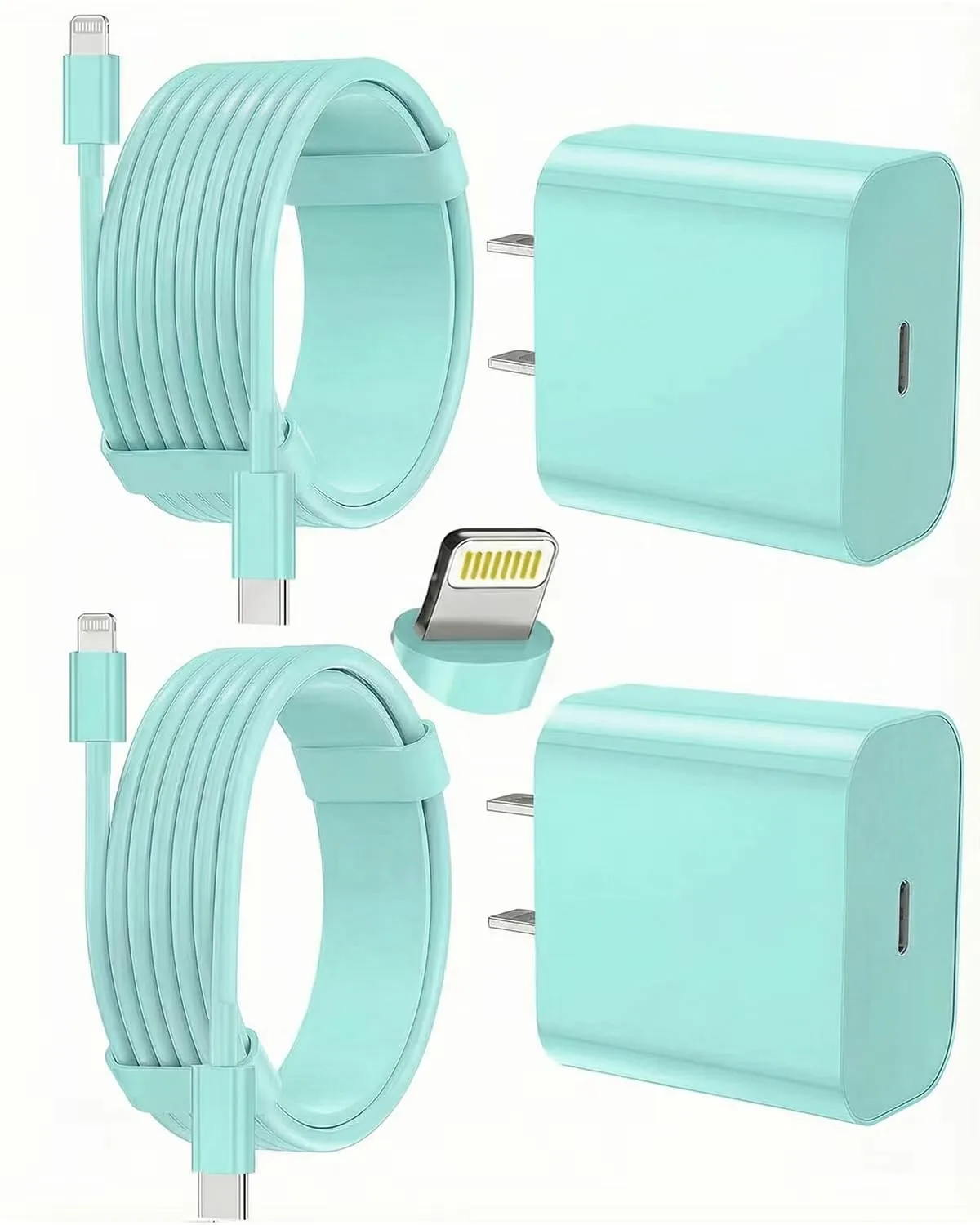 iPhone Charger Fast Charging, USB C Charger Block, 6FT/10FT Lightning Cable