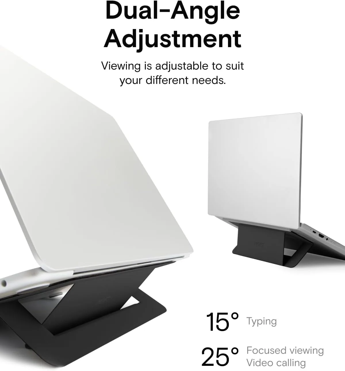 MOFT Airflow Adhesive Laptop Stand, Slim & Portable Laptop Riser for Work