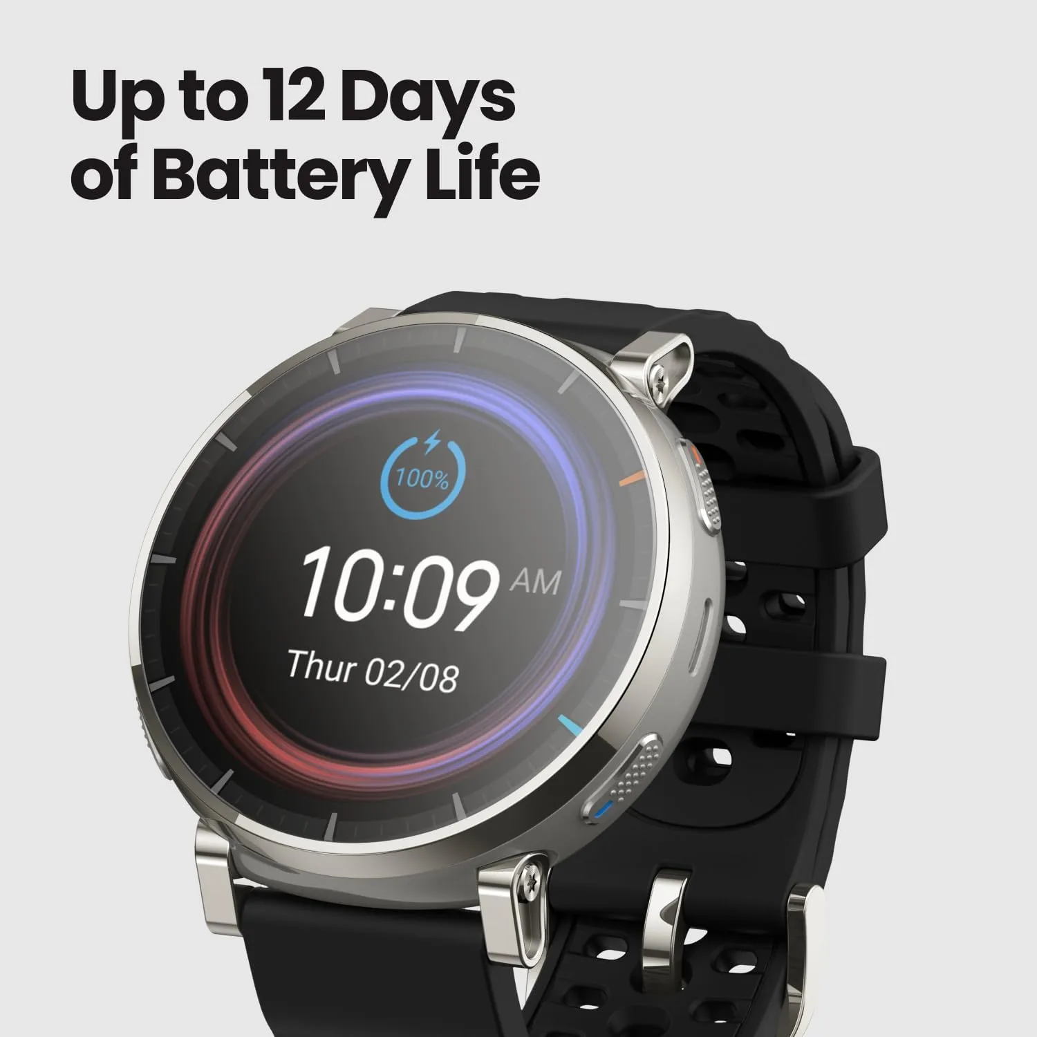 Amazfit Active 3 Smart Watch, 1.32" AMOLED Sapphire Glass, GPS, iOS/Android