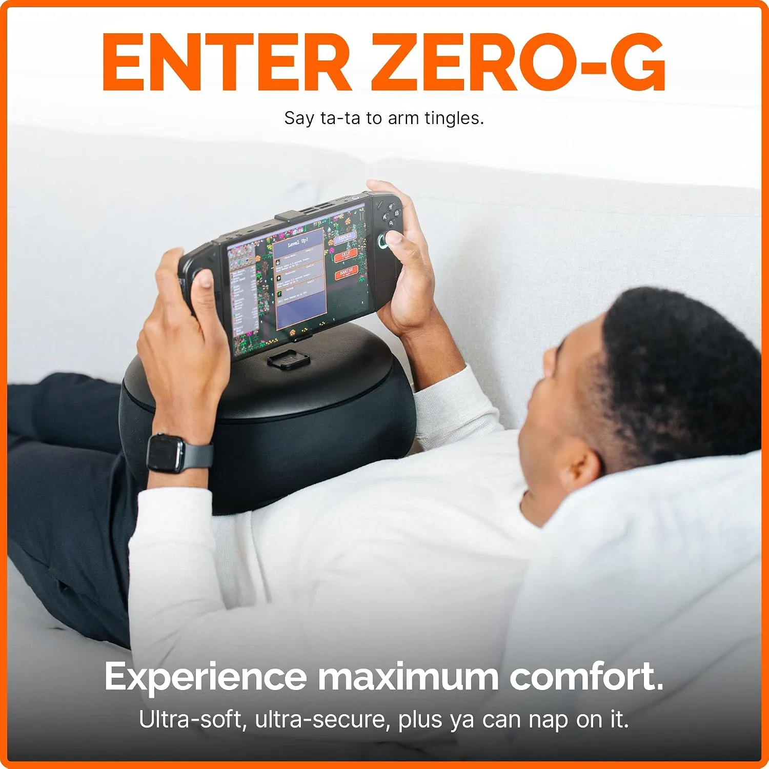 Mechanism Gaming Pillow for The Lenovo Legion Go | Experience Zero Gravity Gaming with Our Cushion for Gamers | Ridiculously Soft & Machine Washable Pillow for Video Games (Legion Go Grip)