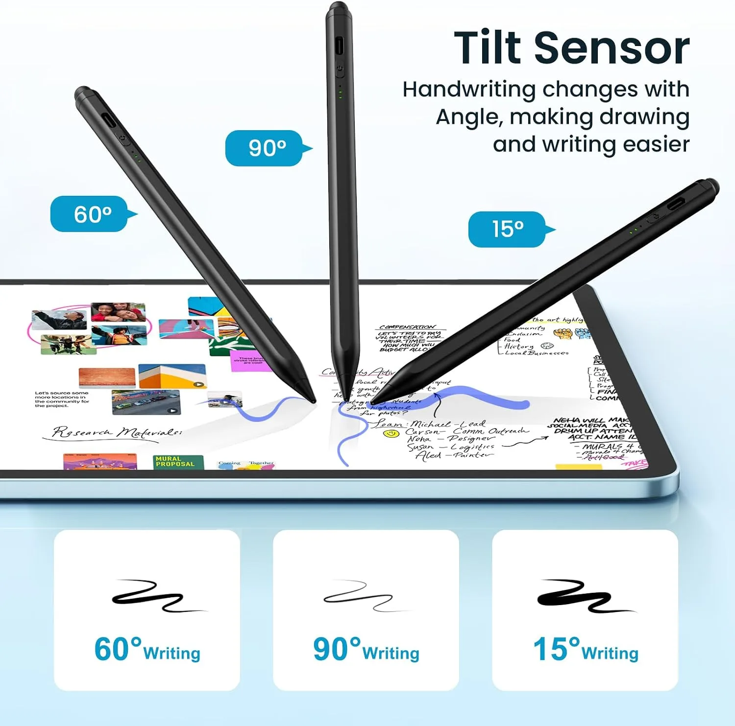 Hastraith Stylus Pen for iPad(2026-2018),13 mins Fast Charge Pencil with Tilt Sensitivity and Palm Rejection for iPad A16/10/9/8/7/6,Air 13"/11"/M3/M2/5/4/3,Pro 11"/13"/12.9"/M4/M2/M1,Mini 7/6/5,Black