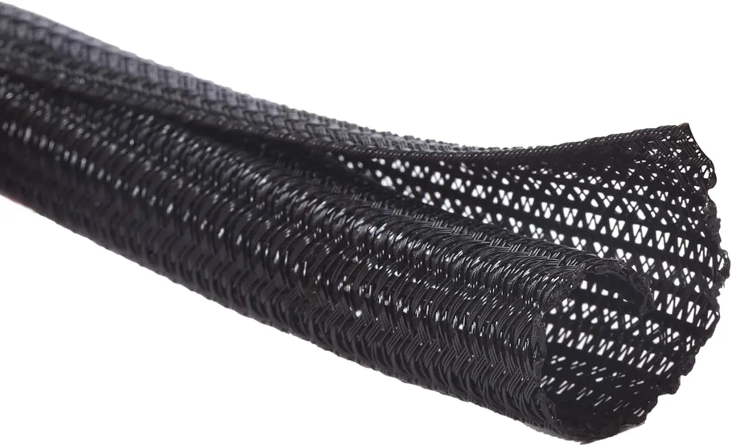 Malla cubre cables Alex Tech 25 pies 1.25 pulgadas negro