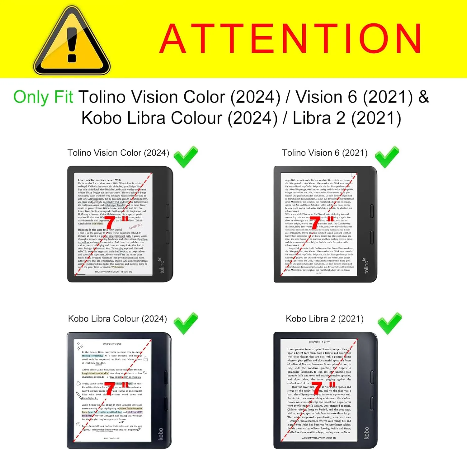 Fintie Stand Case for 7" Kobo Libra Colour/Kobo Libra 2, Black