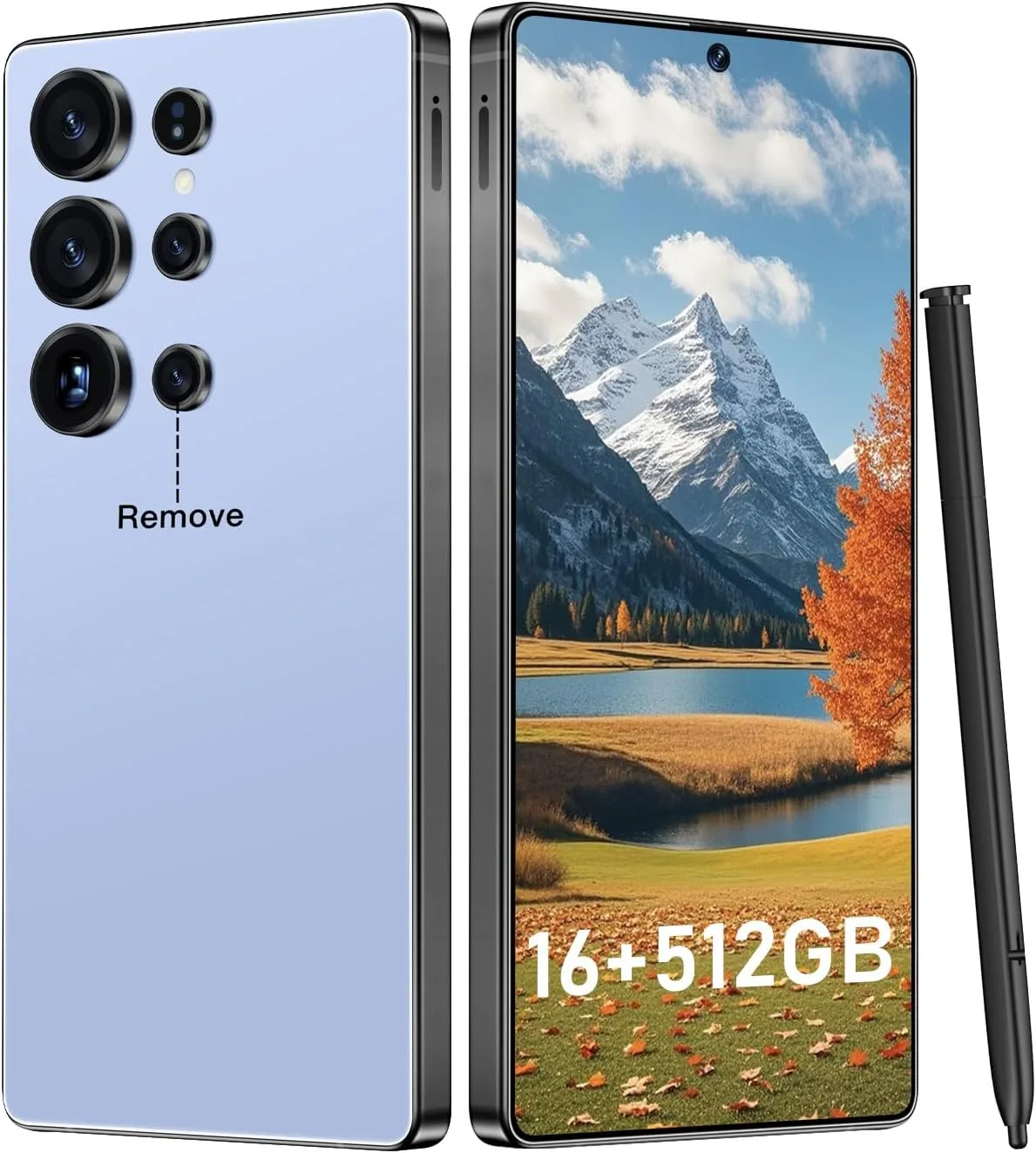 OEJBK I25 Ultra: Powerhouse 16GB/512GB, 2-Day 7000mAh Battery, Huge 6.99" Android 14 Phone w/Built-in Stylus - Your All-in-One Device The Superior Choice (Titanium Blue)