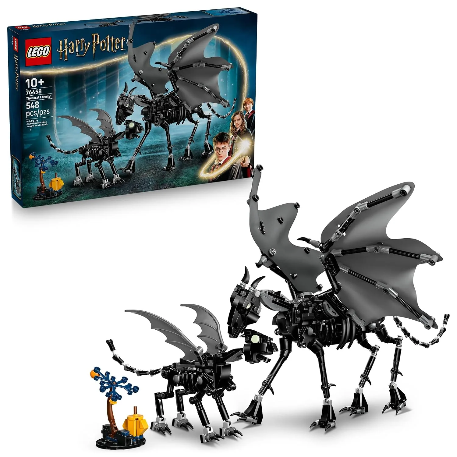 LEGO Harry Potter Thestral Family Building Toy - Pretend Play for Kids, Boys and Girls, Ages 10+ - Collectible Harry Potter Poseable Action Figures - Gift Idea for Birthdays - 76458