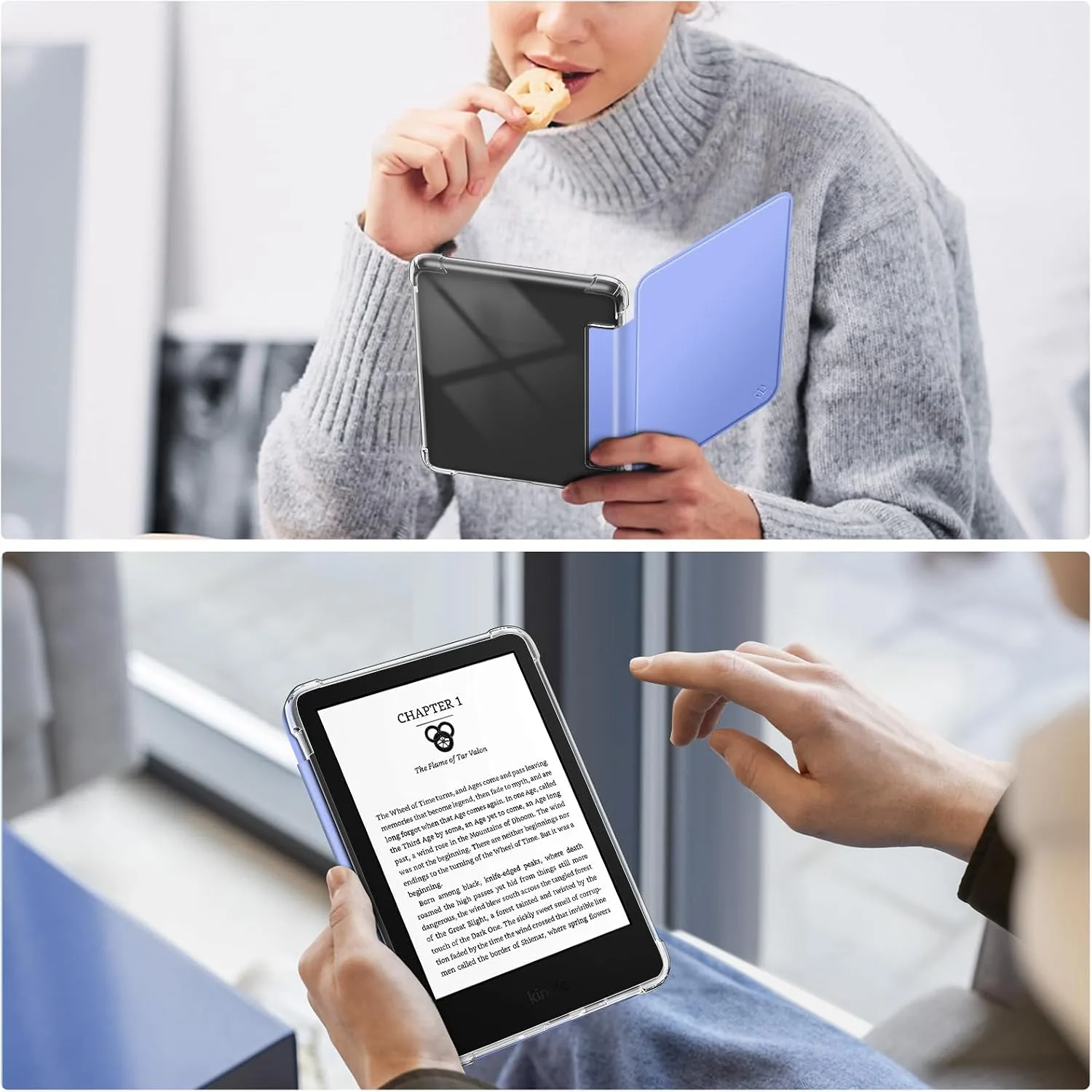 Fintie Slim TPU Case for 6" Kindle 11th Generation 2024/2022, Ultramarine
