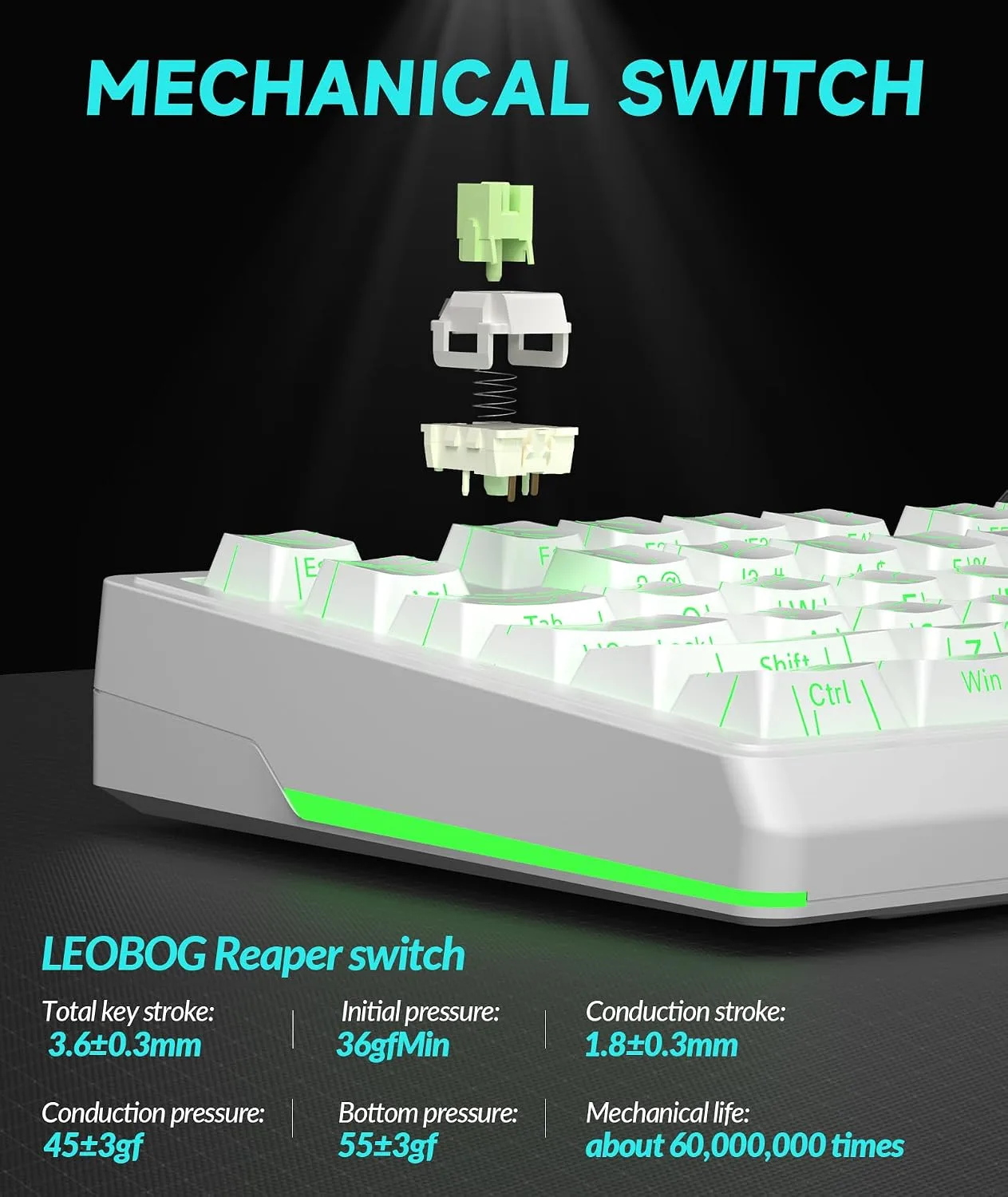 SOLAKAKA KI99 Pro 96% Wireless Mechanical Keyboard, RGB Gaming Keyboard, Hot-Swappable Pre-Lubed Switches, Gasket Structure Creamy Keyboards (Contour-Style White, Non-Silent Version)