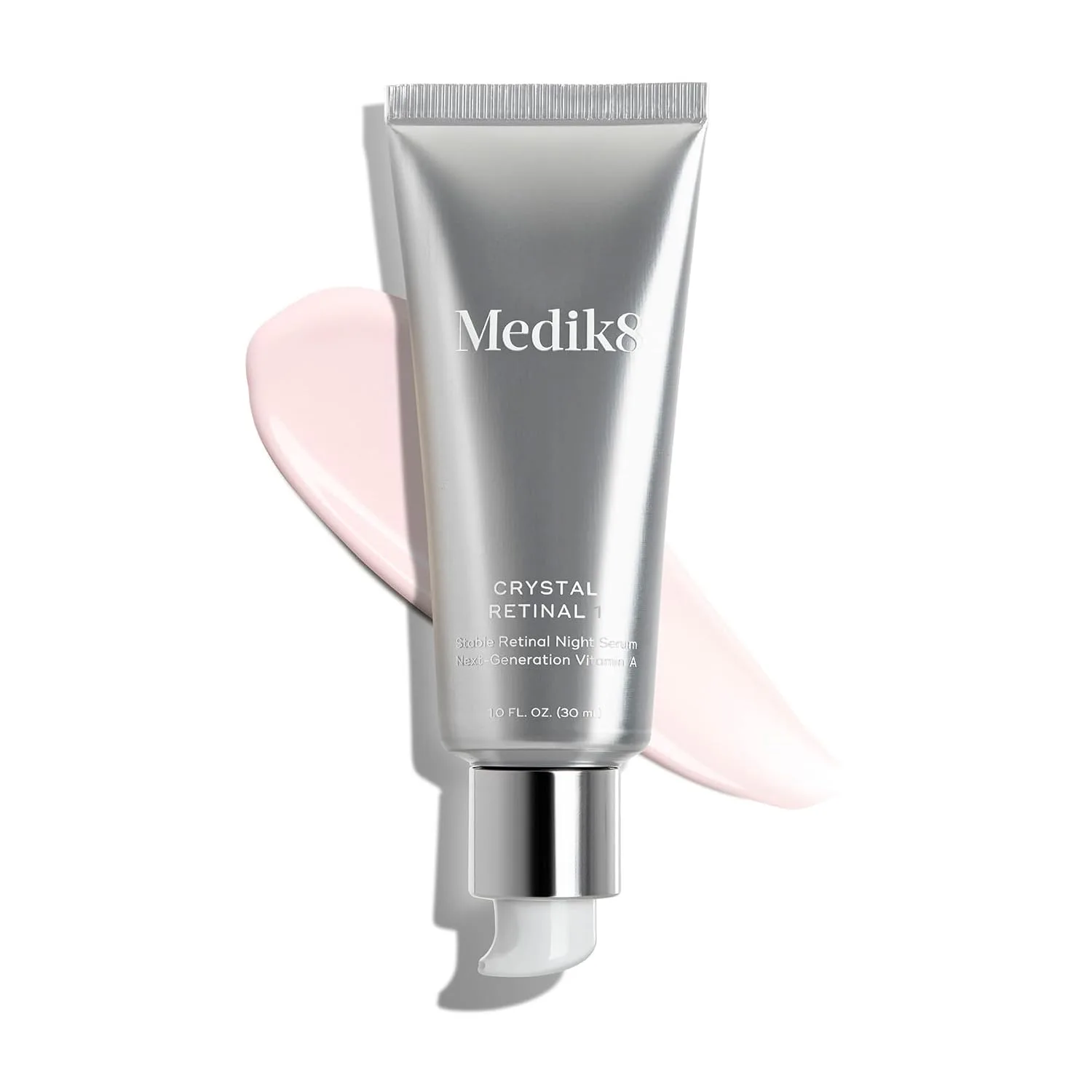 Medik8 Crystal Retinal 1 - Firming, Advanced Skin Retinaldehyde Face Serum - Night Serum with Hyaluronic Acid and Vitamin E - Gluten Free - 1 oz