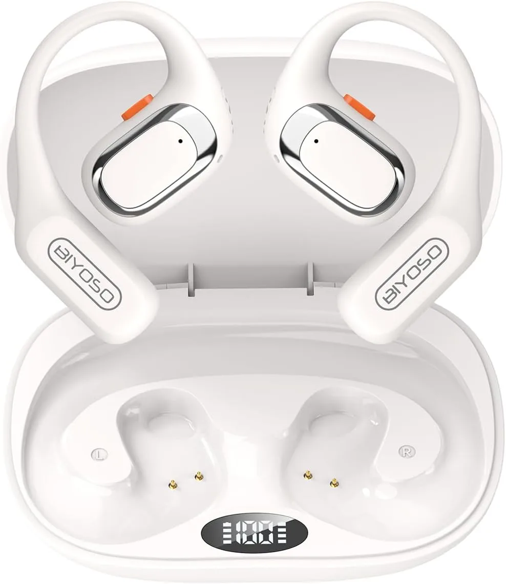 X52 Open Ear Headphones, Open Earbuds, Dual-Channel