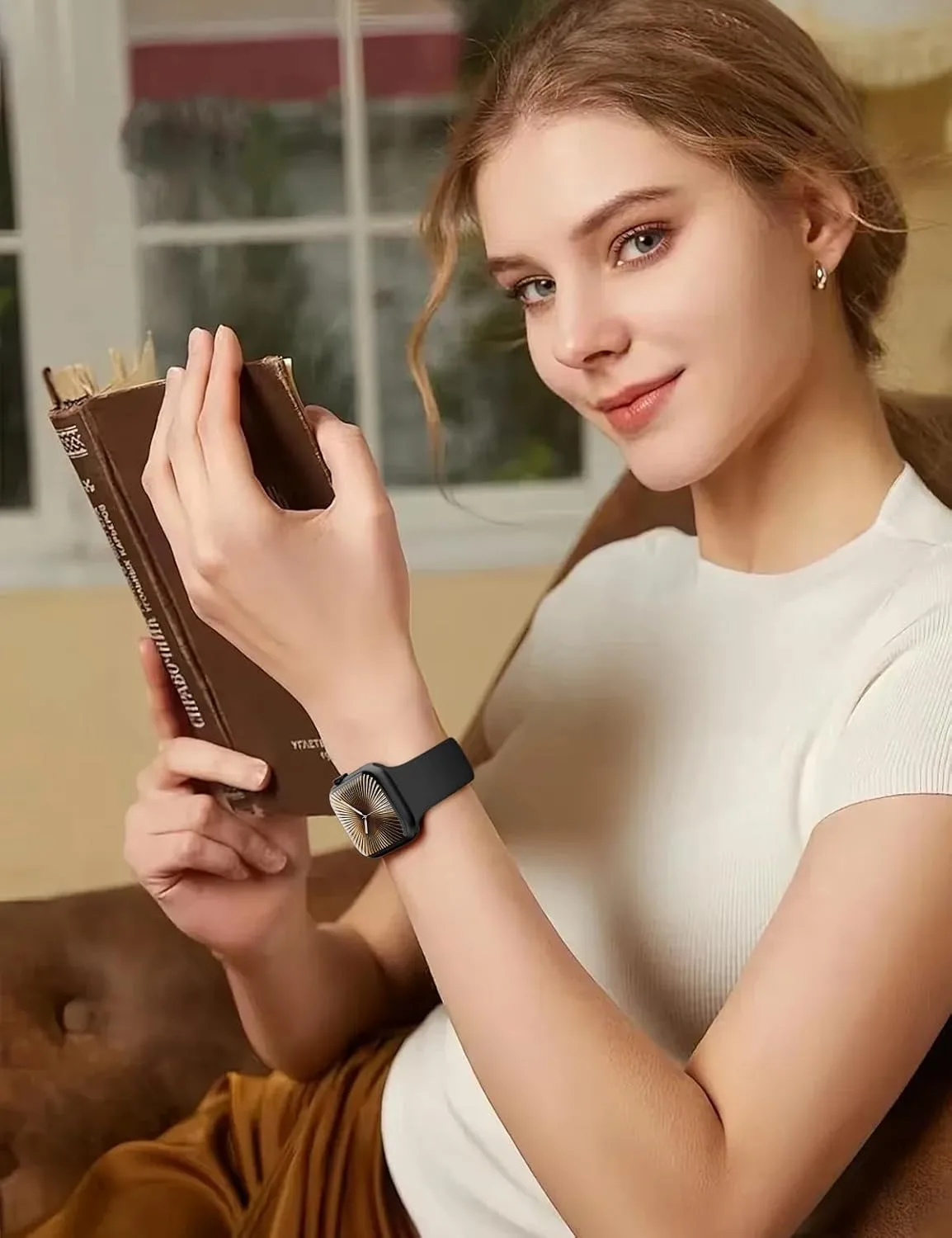 Sport Silicone Band Compatible with Apple Watch Bands for Women Men