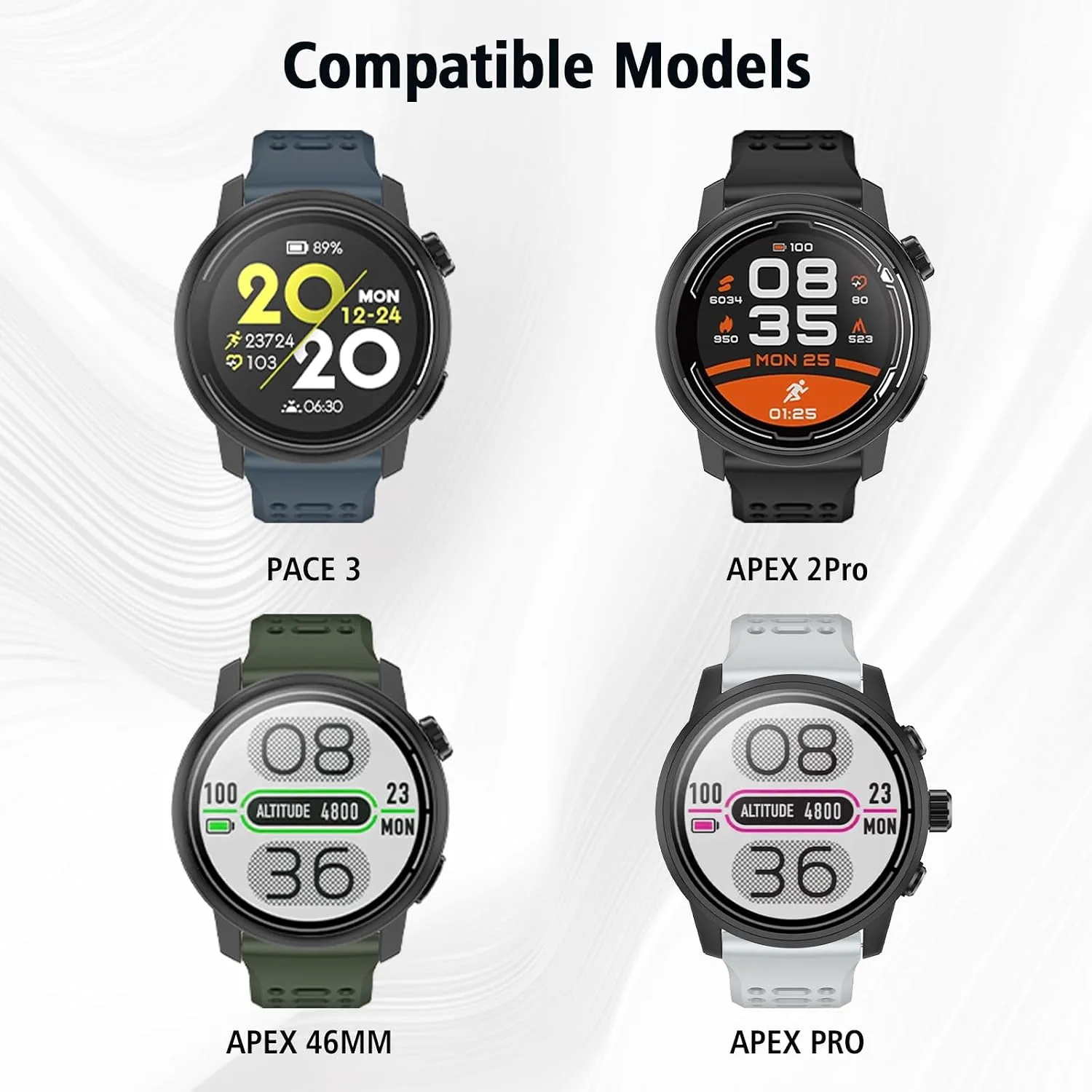 ISABAKE 22mm Watch Band for Coros Pace 3/4/Apex 2 Pro/Apex Pro/Apex 46mm