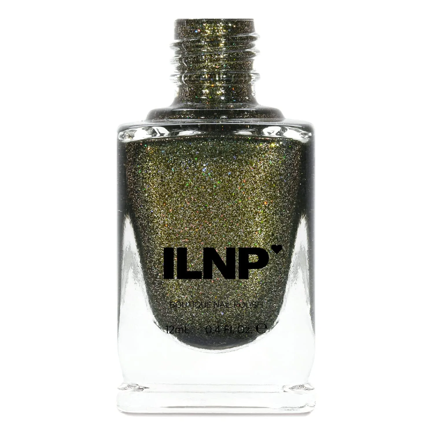 ILNP Caesar - Deep Olive Holographic Metallic Nail Polish
