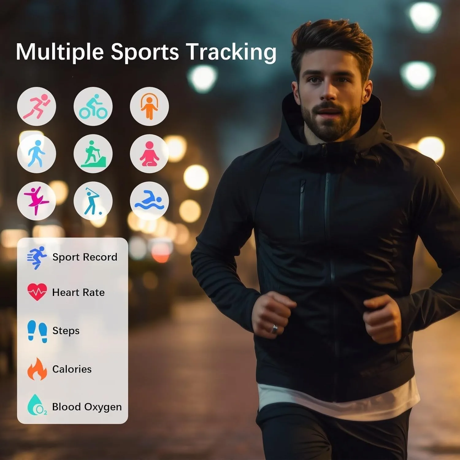 Smart Rings for Women Men, Fitness Ring with Heart Rate, Blood Oxygen, HRV, Stress, Sleep Tracker, Step Tracker, No Subscription Fee, lP68 Waterproof Smart Ring for iPhone & Android (Silver 7#)