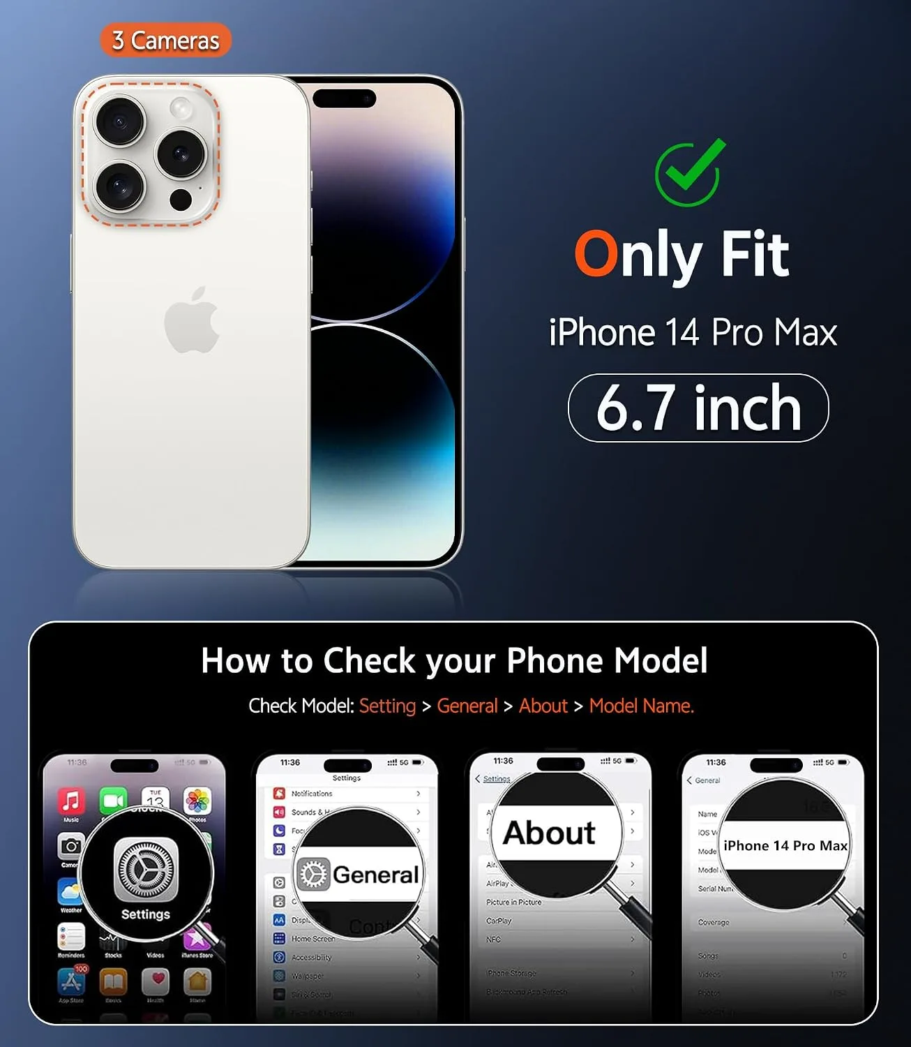 FNTCASE for iPhone 14 Pro-Max Case Compatible with Magsafe Matte Phonecase