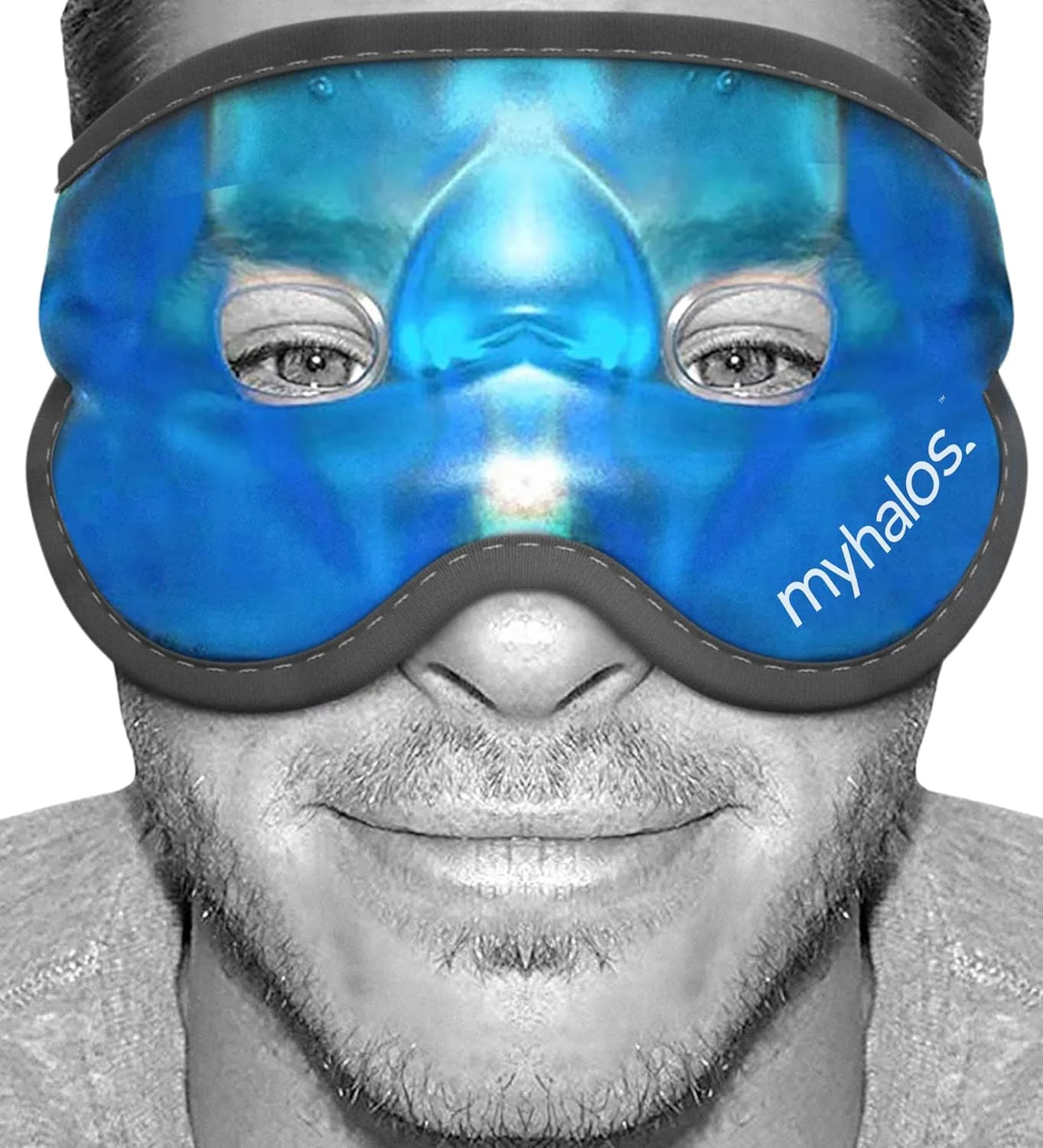 Mascarilla facial de gel refrescante MyHalos para ojos con efecto frío