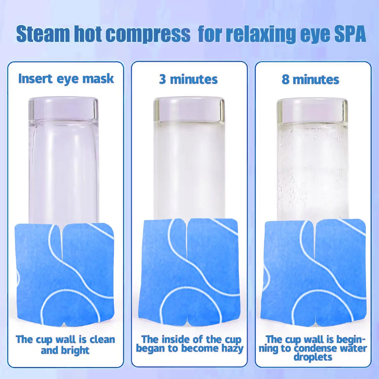 48 Packs Steam Eye Mask Disposable Heated Eye Mask for Dry Eyes, Unscented