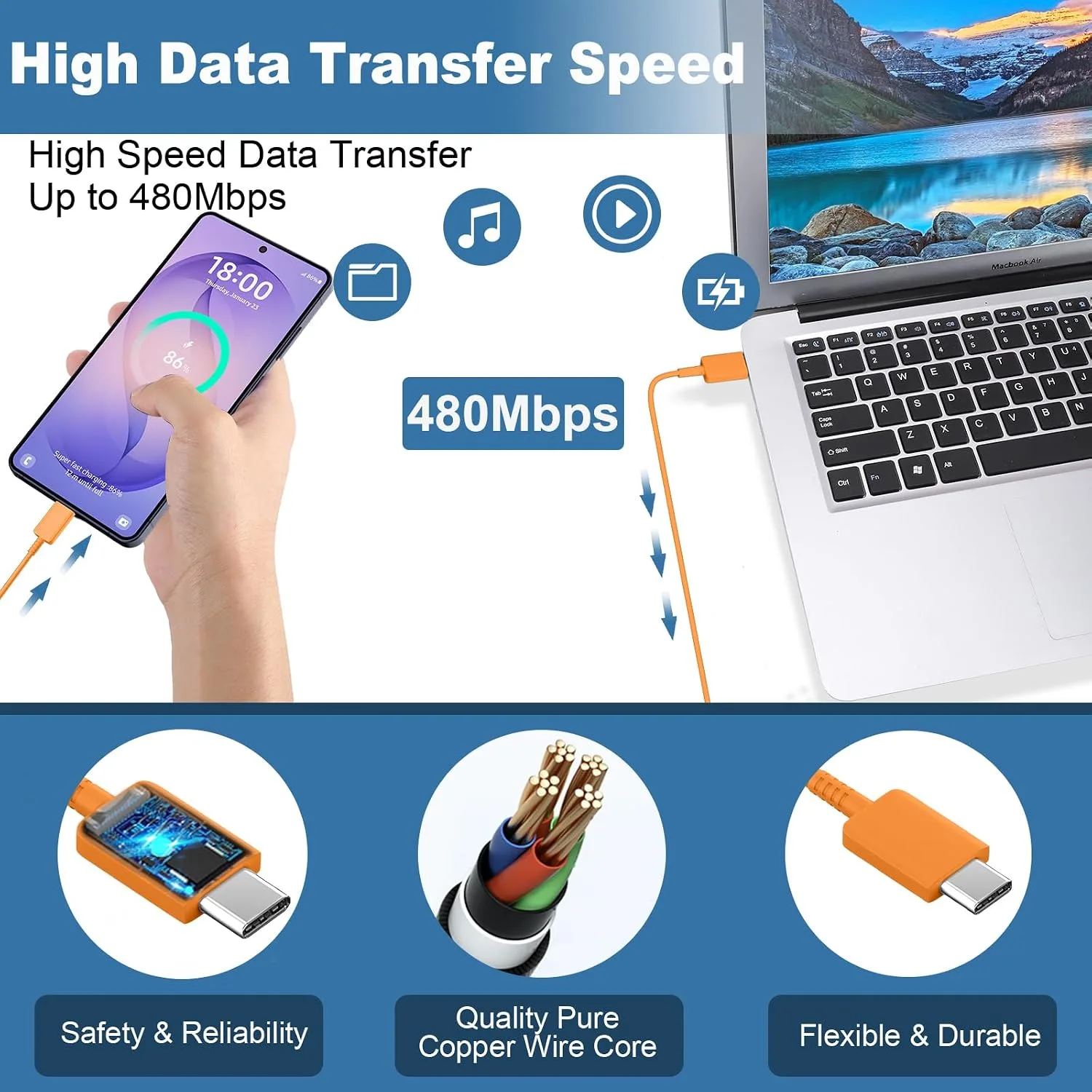 Super Fast Samsung Charger Type C 25W USB C Android Phone Charger Block